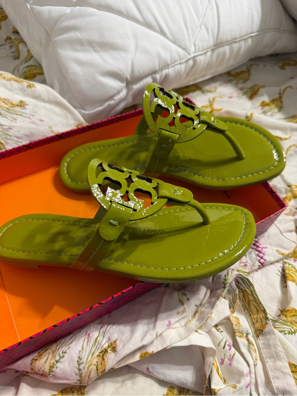 Tory Burch Miller Patent Leather Sandals